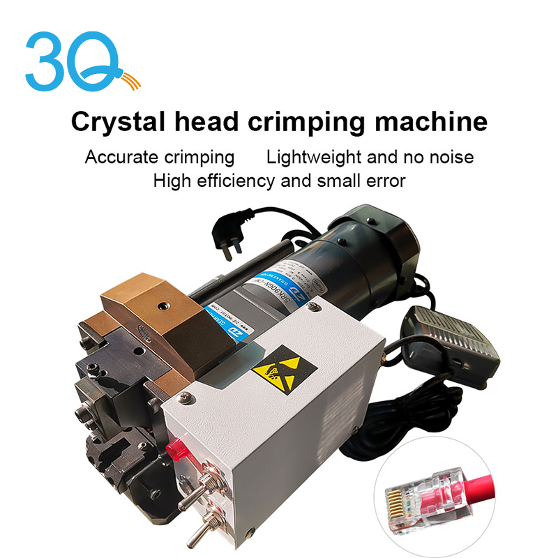 Machine de sertissage automatique de la tête de cristal