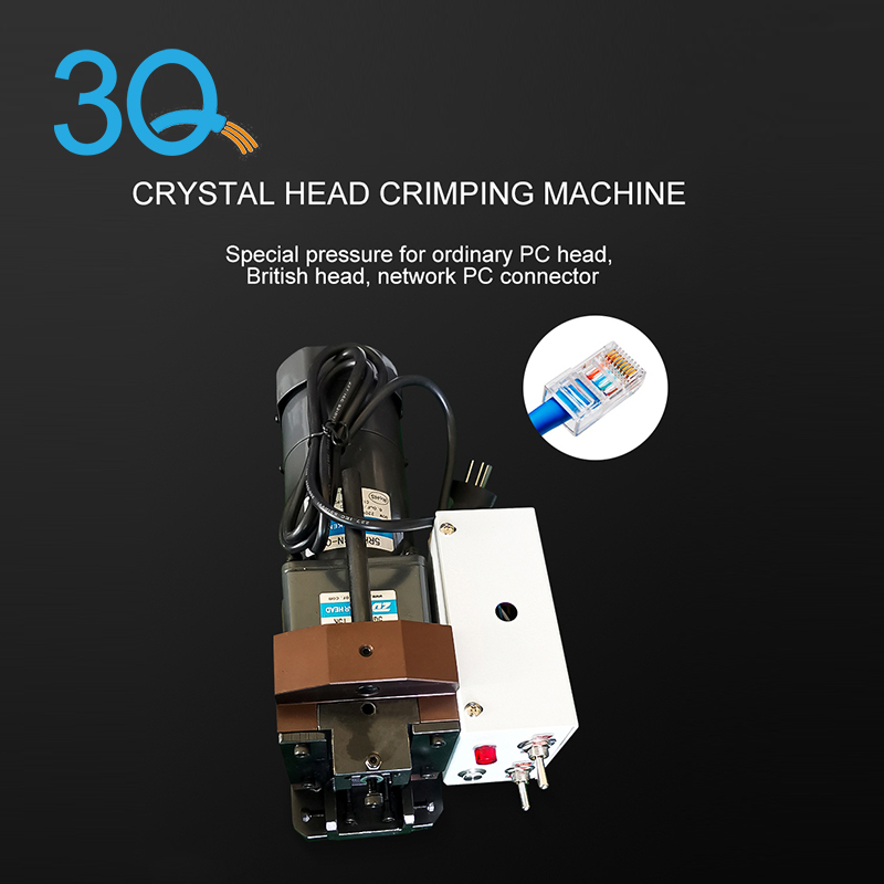 Machine de sertissage à tête de cristal semi-automatique